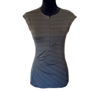 ATHLETA Women's Charcoal Gray Pacifica Ruched Tank Top Sz XS